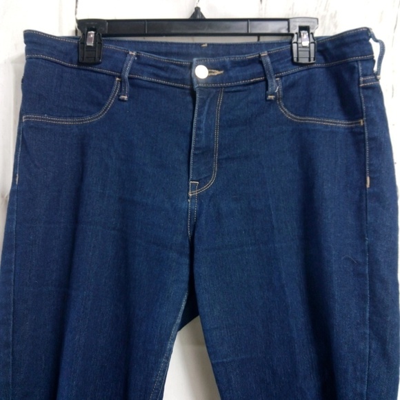 H&M Skinny Ankle Regular Waist Dark Blue Jeans - Picture 3 of 7